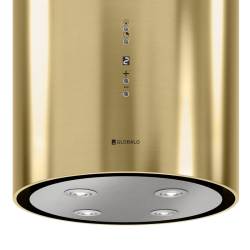 Okap kuchenny GLOBALO Cylindro Isola 39.6 Light Gold Mat - Zakup u Producenta - Wysyłka 0 zł - Dostawa nawet w 24h
