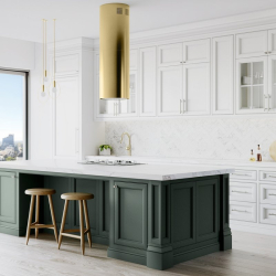 Okap kuchenny GLOBALO Cylindro Isola 39.6 Light Gold Mat - Zakup u Producenta - Wysyłka 0 zł - Dostawa nawet w 24h