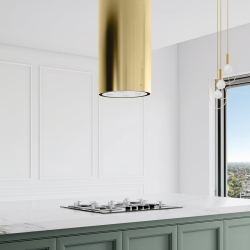 Okap kuchenny GLOBALO Cylindro Isola 39.6 Light Gold Mat - Zakup u Producenta - Wysyłka 0 zł - Dostawa nawet w 24h