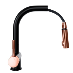 Bateria kuchenna GLOBALO Lobio Black/Copper Ring - Zakup u Producenta - Wysyłka 0 zł - Dostawa nawet w 24h
