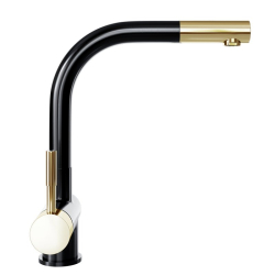 Bateria kuchenna GLOBALO Lobio Black/Light Gold Ring - Zakup u Producenta - Wysyłka 0 zł - Dostawa nawet w 24h