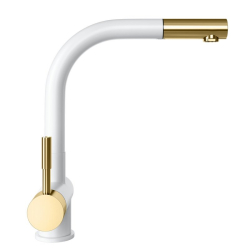Bateria kuchenna GLOBALO Lobio White/Light Gold Mat Ring - Zakup u Producenta - Wysyłka 0 zł - Dostawa nawet w 24h