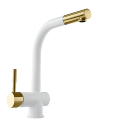 Bateria kuchenna GLOBALO Lobio White/Light Gold Mat Ring - Zakup u Producenta - Wysyłka 0 zł - Dostawa nawet w 24h