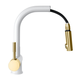 Bateria kuchenna GLOBALO Lobio White/Light Gold Mat Ring - Zakup u Producenta - Wysyłka 0 zł - Dostawa nawet w 24h