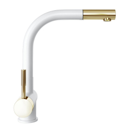 Bateria kuchenna GLOBALO Lobio White/Light Gold Ring - Zakup u Producenta - Wysyłka 0 zł - Dostawa nawet w 24h